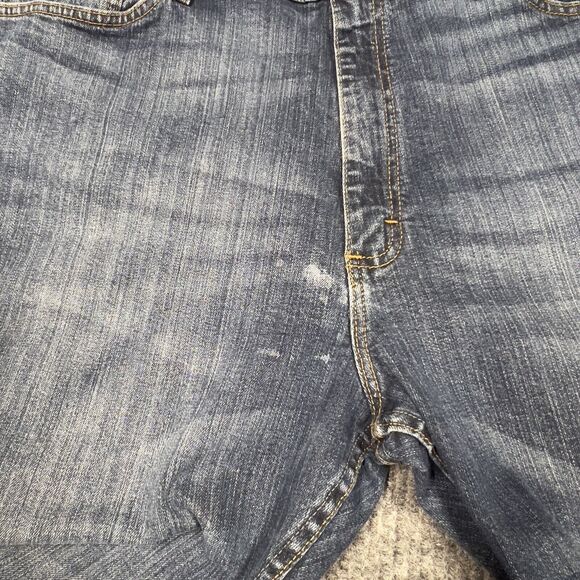 Wrangler Jeans Men 40x32 Blue Denim Pants Straight Leg Cotton Regular Fit Mexico - Picture 13 of 16